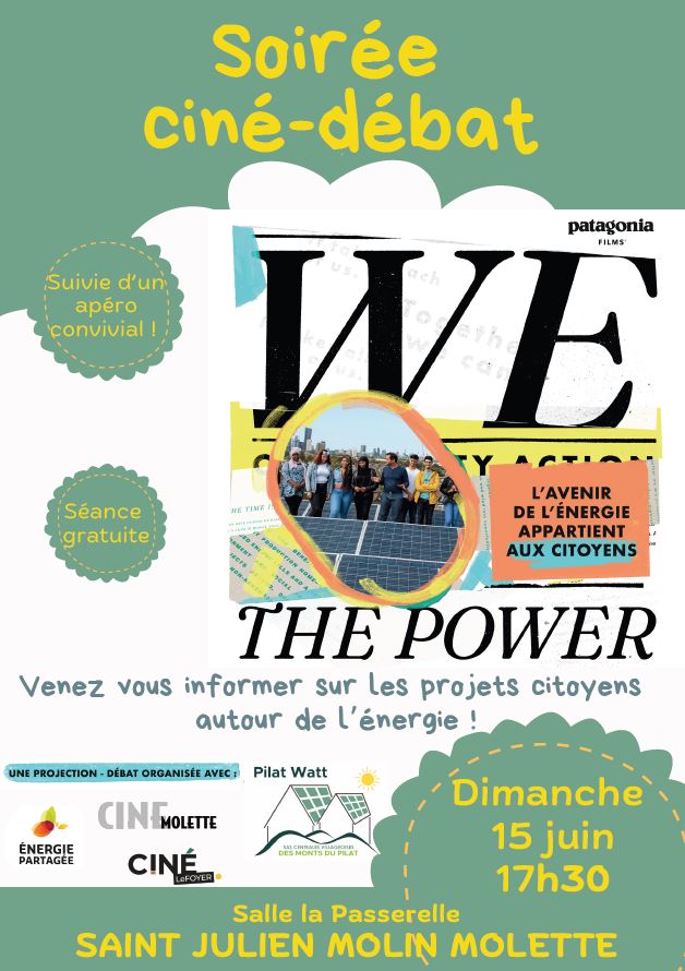 Affiche soirée ciné-débat : film We the Power